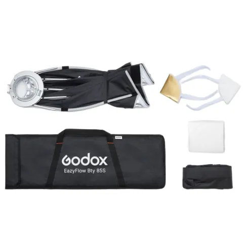 Godox EazyFlow Foldable Beauty Dish 85 Bowens - Silver_8.webp