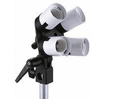 Falcon Eyes Lampenhalter LH-4E27LS 4 x E27 mit Tilting Bracket