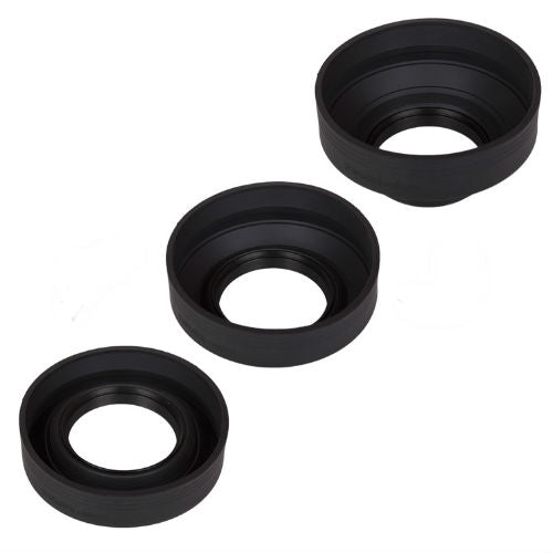 Caruba Rubber Lens Hood 3in1 58mm