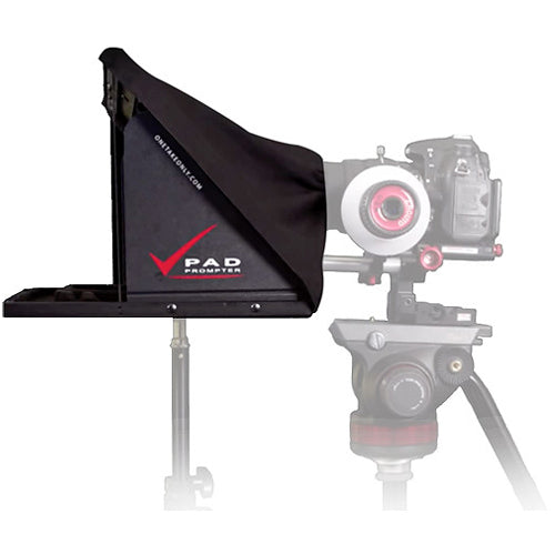 OneTakeOnly Pad Prompter (autocue) voor op een lampstatief