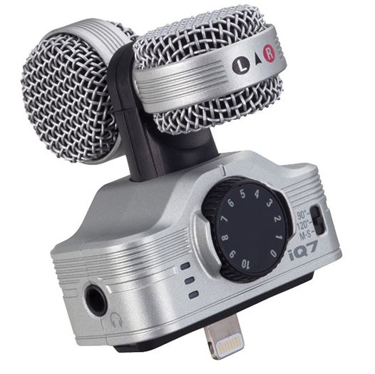 Zoom iQ7 MS Stereo Microphone per iPhone e iPad