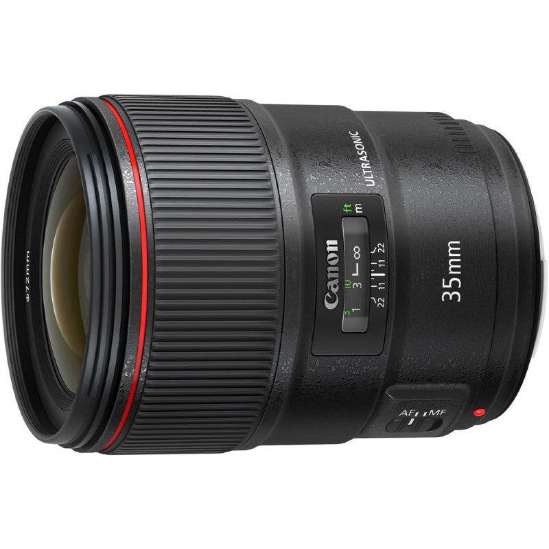 Canon EF 35mm f/1.4 L II USM + EW-77B lens hood