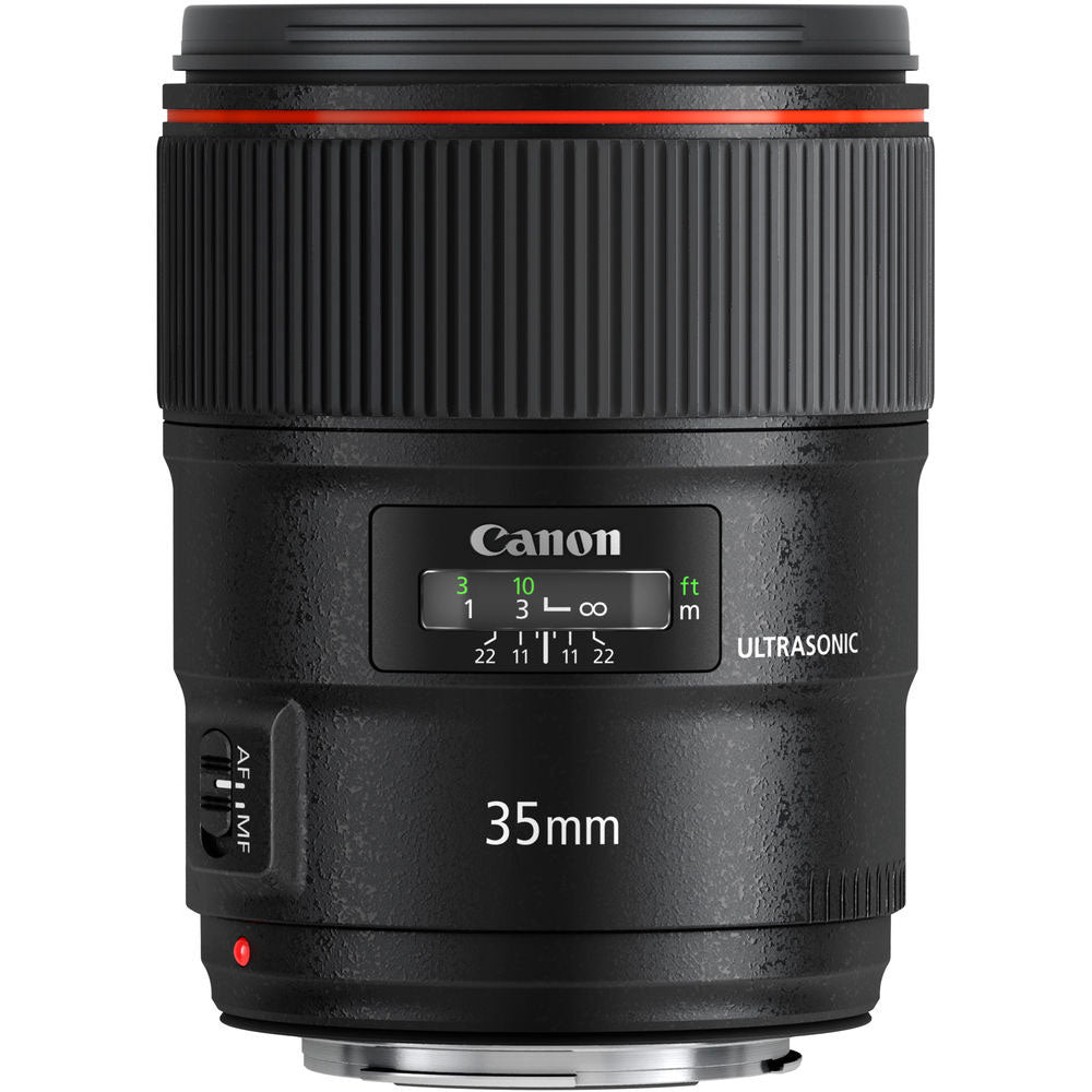 Canon EF 35mm f/1.4 L II USM + EW-77B lens hood