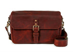 ONA The Leather Bowery Messenger Bag Bordeaux