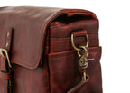 ONA The Leather Bowery Messenger Bag Bordeaux