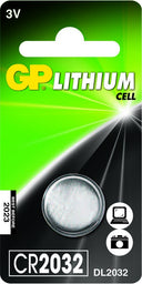 GP Lithium button cell CR2032, blister 1