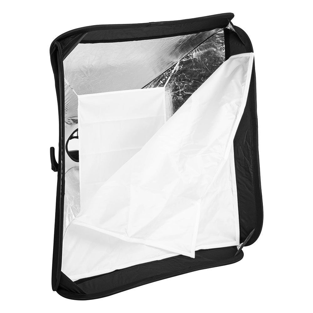 Godox S2 type Bracket Bowens + Softbox 60x60cm + Grid