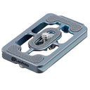 Leofoto NP-65T Piastra QR in titanio blu