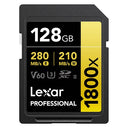 Lexar Professional SDXC 128 GB BL 1800x UHS-II V60 Oro