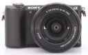 Sony A5000 body zwart + 16-50mm F/3.5-5.6 OSS zwart occasion