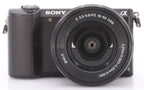 Sony A5000 body zwart + 16-50mm F/3.5-5.6 OSS zwart occasion
