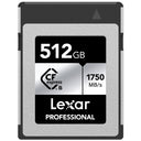 Lexar Professional Silver CFexpress Card Type B R1750/W1300 MB/s – 512GB