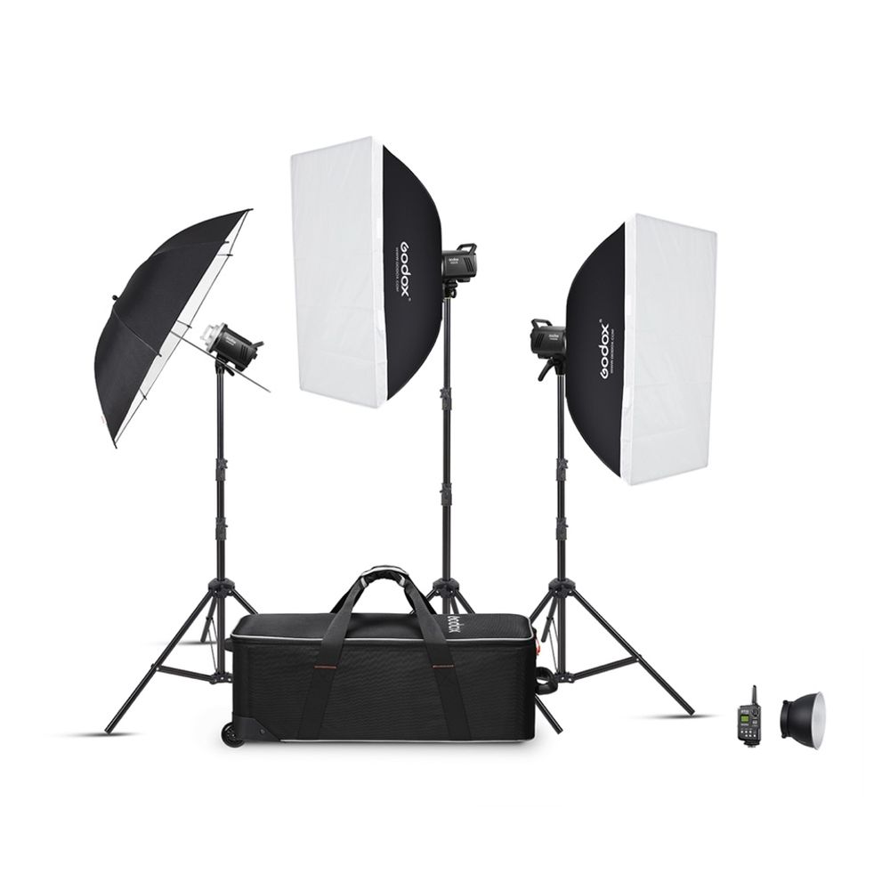 Kit de flash de estudio Godox MS200V-D Trio