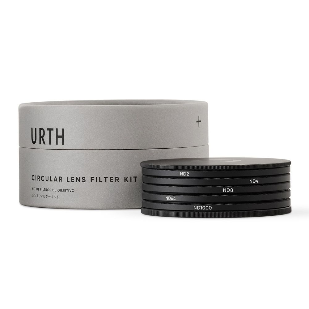 Kit de filtres pour objectif Urth 77mm ND2, ND4, ND8, ND64, ND1000 (Plus+)