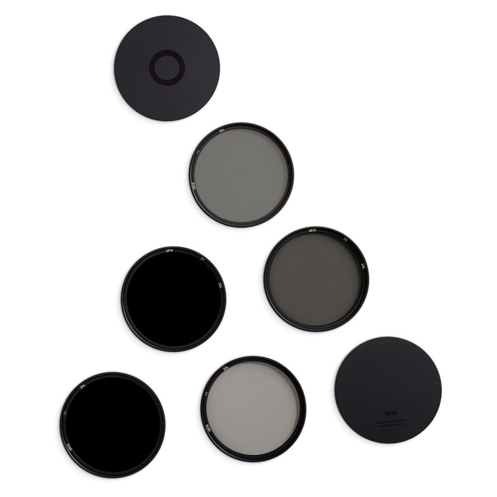 Kit de filtres pour objectif Urth 77mm ND2, ND4, ND8, ND64, ND1000 (Plus+)