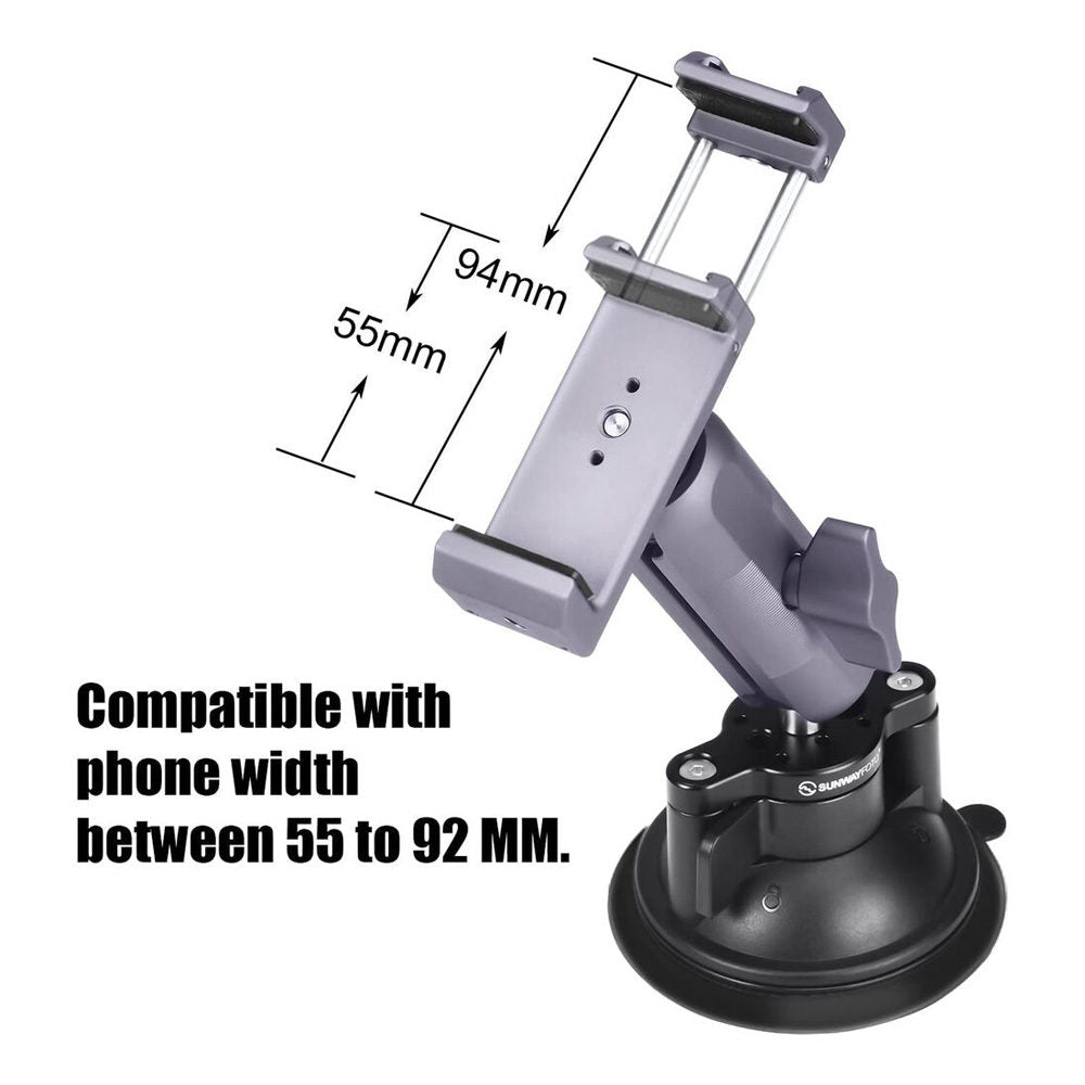 Sunwayfoto SPH-01 Multi-purpose suction cup con smartphone supporto