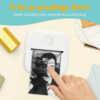 Pora&Co Mini-Fotodrucker für Smartphone, weiß