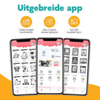 Pora&Co Mini-Fotodrucker für Smartphone, weiß