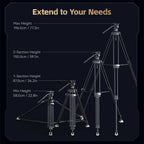 SmallRig 4465 Professional Fluid Head Tripod Kit
