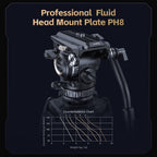 SmallRig 4465 Professional Fluid Head Tripod Kit