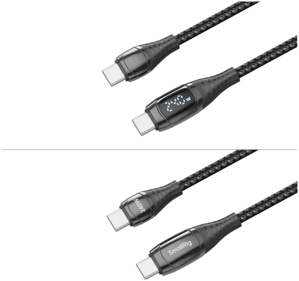 Cable de alimentación SmallRig 5113 de 240 W con pantalla LED