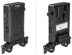 SmallRig 3498B V-Mount-Batterieadapterplatte (Basisversion) mit doppelter Stabklemme