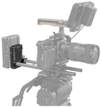 SmallRig 3498B V-Mount-Batterieadapterplatte (Basisversion) mit doppelter Stabklemme