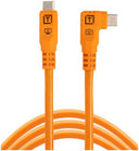 Tether Tools TetherPro Optima 10G USB-C, 1,8 m (6'), recto a la derecha naranja