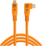 Tether Tools TetherPro Optima 10G USB-C, 1,8 m (6'), recto a la derecha naranja
