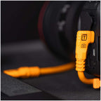 Tether Tools TetherPro Optima 10G USB-C, 1,8 m (6'), recto a la derecha naranja
