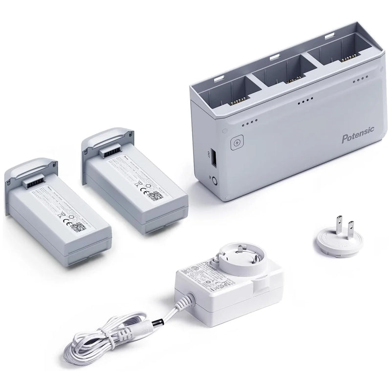 Potensic Atom Ladestation + 2 Akkus