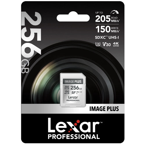 Lexar Image Plus 256GB SDXC UHS-I V30 - R205/W150 MB/s