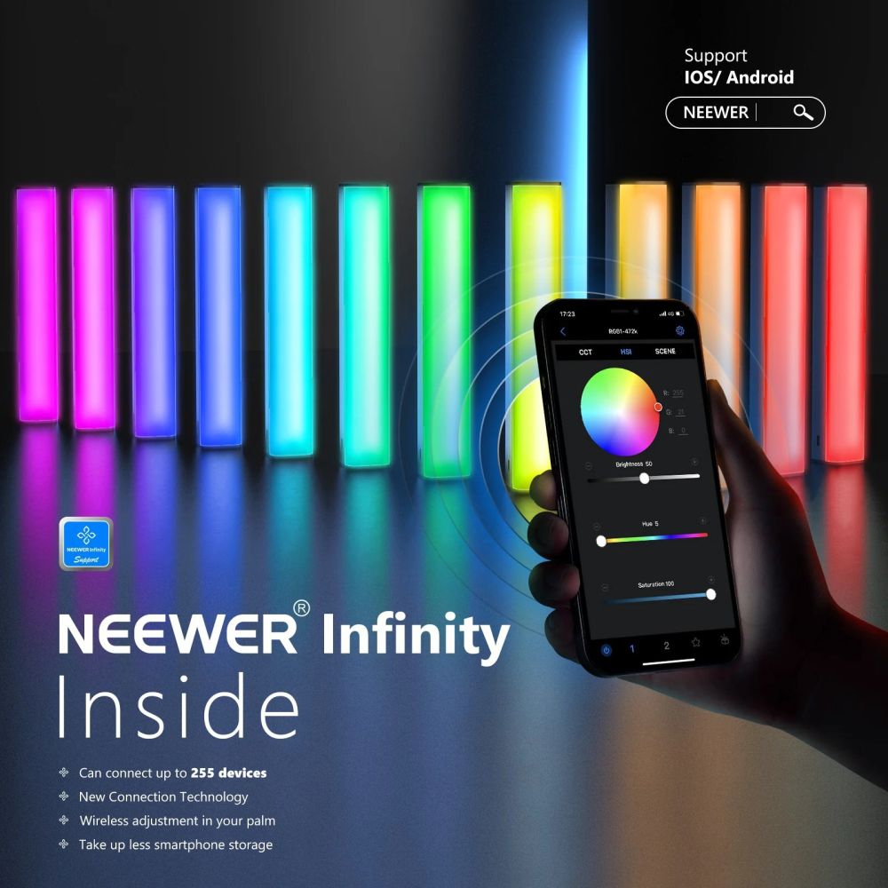Lámpara magnética LED RGB Neewer RGB1