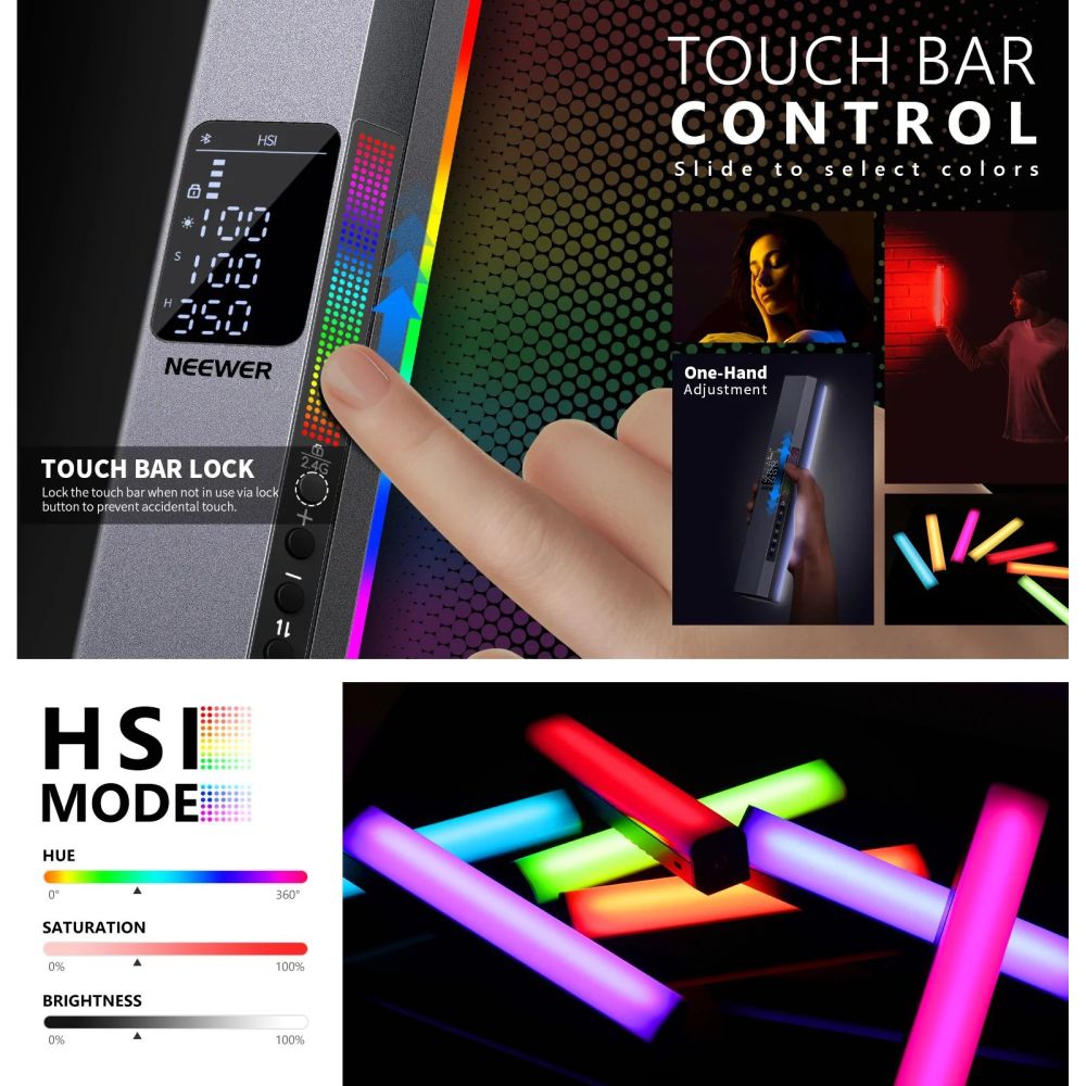 Lámpara magnética LED RGB Neewer RGB1
