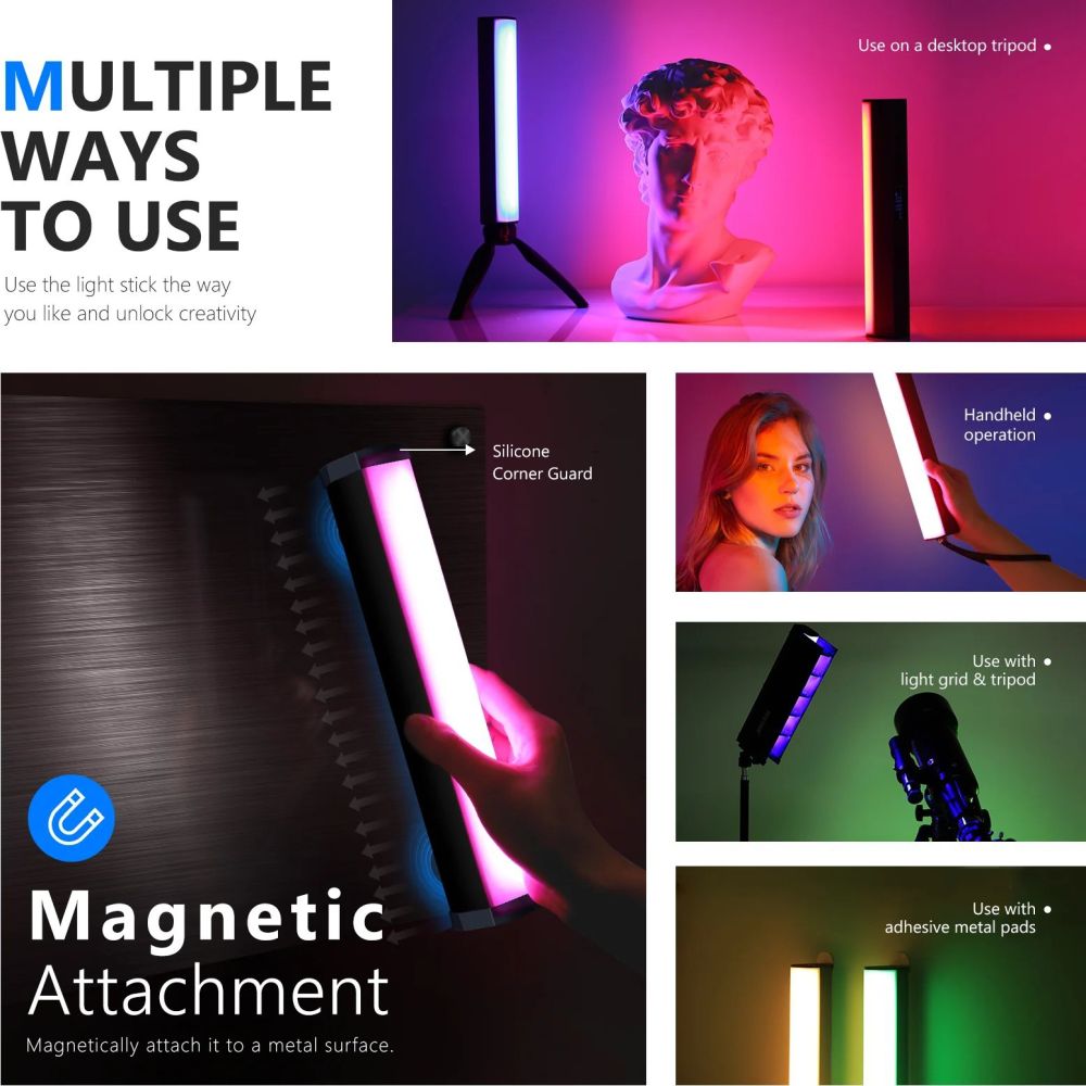 Lámpara magnética LED RGB Neewer RGB1