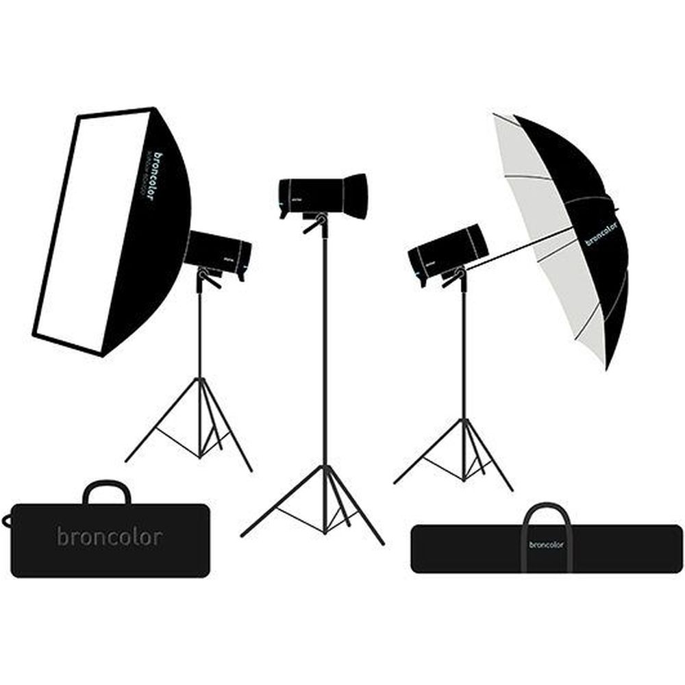 Broncolor Pro Kit mit 3 Stelos 800L