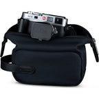Billingham Capsule 1 fibra negra/cuero negro