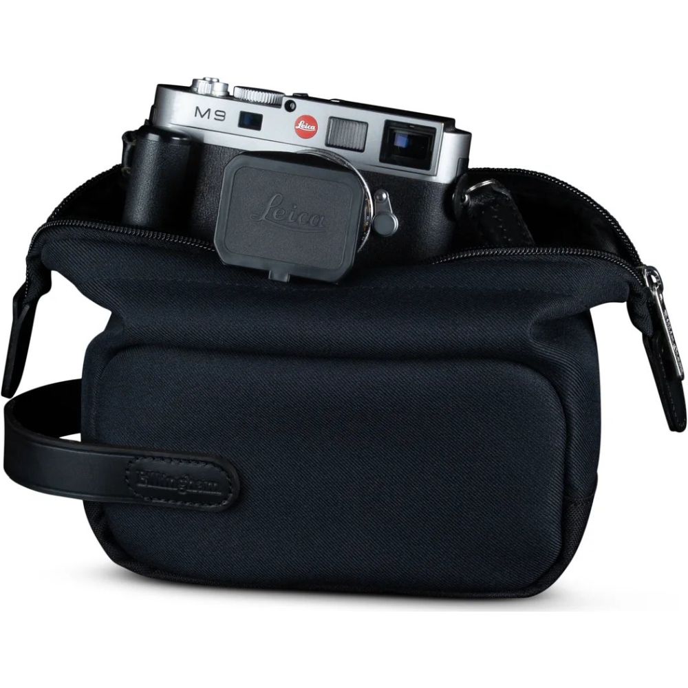 Billingham Capsule 1 fibra negra/cuero negro