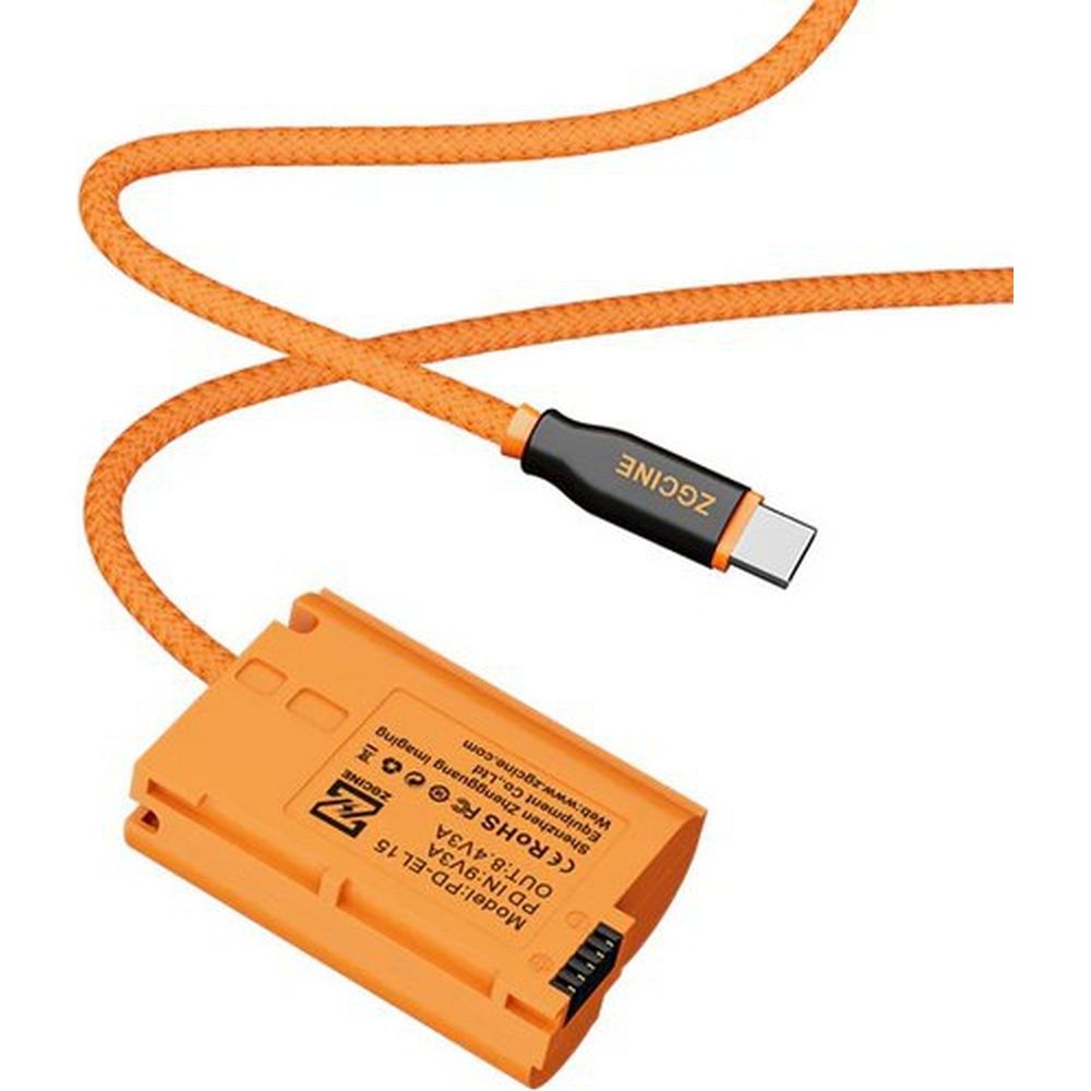 Câble factice de batterie ZGCINE USB-C vers EL15