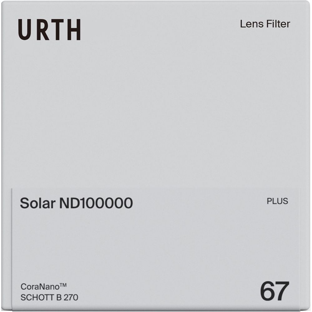 Filtro solare Urth ND100000 (16,6 stop) Plus+ da 72mm