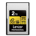 Lexar Pro Gold 2TB 4.0 CFexpress Type A VPG400 - R1800/W1650 MB/s