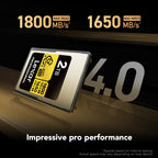Lexar Pro Gold 2TB 4.0 CFexpress Type A VPG400 - R1800/W1650 MB/s