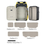 Leofoto Backup Series Zaino 35L Verde Incl.... Large Divider