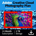 Adobe Creative Cloud Photography Plan - 1TB cloud storage - 24 months/1 device - Multilingual (PC/Mac)
