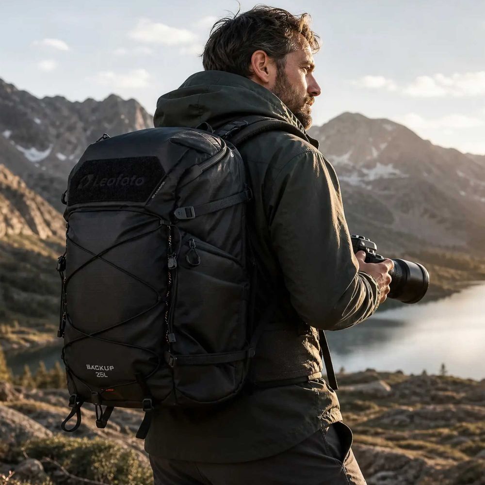 Leofoto Outdoor series 25L backpack bag incl. large insert, black