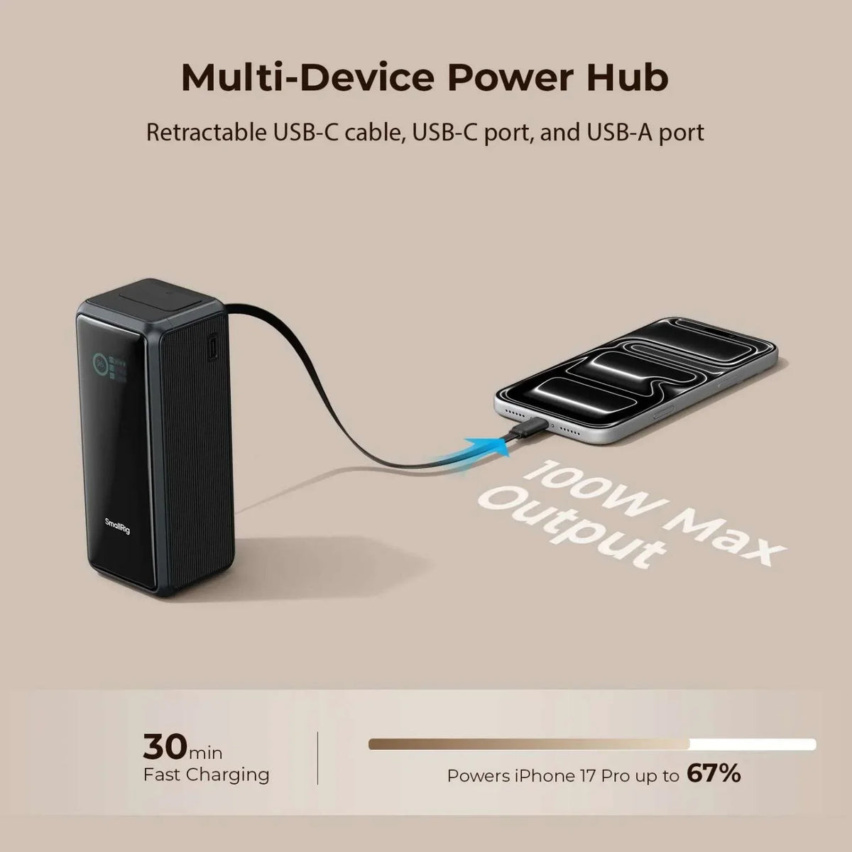 SmallRig 6108 Nano72 Power Bank with V-mount