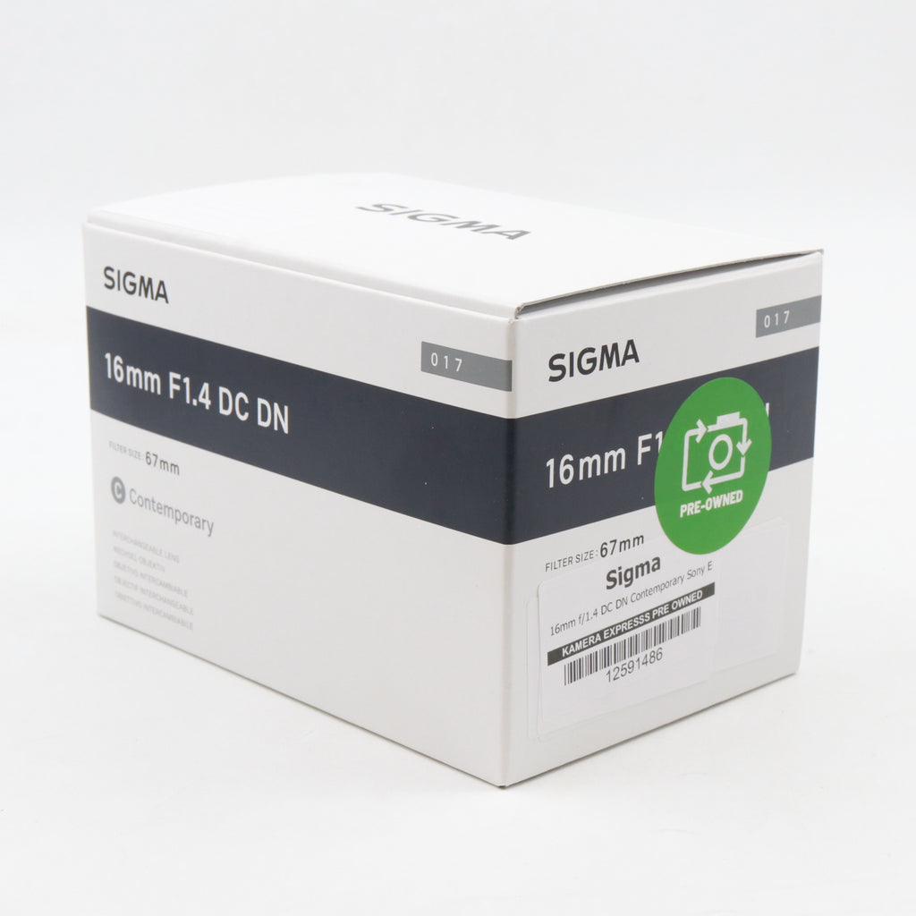Sigma 16mm f/1.4 DC DN Contemporary Sony E used
