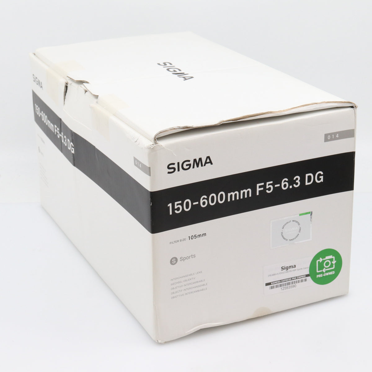 Sigma 150-600mm f/5-6.3 DG OS HSM Sports Canon used
