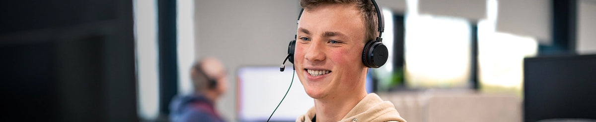 Customer service banner