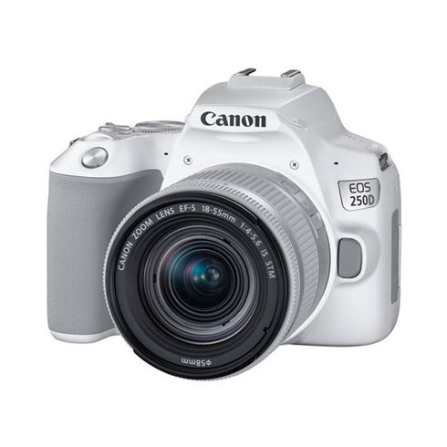 Canon EOS 250D White + 18-55mm F./4-5.6 IS STM SL - Photospecialist